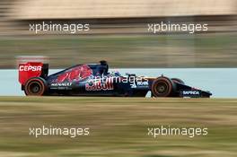 Max Verstappen (NLD) Scuderia Toro Rosso STR10. 21.02.2015. Formula One Testing, Day Three, Barcelona, Spain.