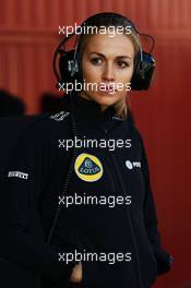 Carmen Jorda (ESP) Lotus F1 Team Development Driver. 27.02.2015. Formula One Testing, Day Two, Barcelona, Spain.