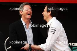 Toto Wolff (GER) Mercedes AMG F1 Shareholder and Executive Director (Right). 01.03.2015. Formula One Testing, Day Four, Barcelona, Spain.