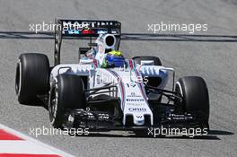 Felipe Massa (BRA) Williams FW37. 12.05.2015. Formula 1 Testing, Day One, Barcelona, Spain, Tuesday.