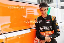 Esteban Ocon (FRA) Sahara Force India F1 Team Test Driver. 13.05.2015. Formula 1 Testing, Day Two, Barcelona, Spain, Wednesday.