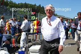 Bernie Ecclestone (GBR) on the grid. 23.08.2015. Formula 1 World Championship, Rd 13, Belgian Grand Prix, Spa Francorchamps, Belgium, Race Day.