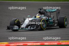 Lewis Hamilton (GBR) Mercedes AMG F1 W06. 23.08.2015. Formula 1 World Championship, Rd 13, Belgian Grand Prix, Spa Francorchamps, Belgium, Race Day.