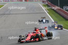 Kimi Raikkonen (FIN) Ferrari SF15-T. 23.08.2015. Formula 1 World Championship, Rd 13, Belgian Grand Prix, Spa Francorchamps, Belgium, Race Day.