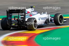 Valtteri Bottas (FIN) Williams FW37. 22.08.2015. Formula 1 World Championship, Rd 11, Belgian Grand Prix, Spa Francorchamps, Belgium, Qualifying Day.