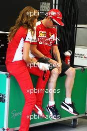 Kimi Raikkonen (FIN) Ferrari. 23.08.2015. Formula 1 World Championship, Rd 13, Belgian Grand Prix, Spa Francorchamps, Belgium, Race Day.