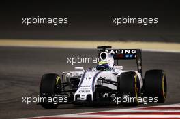 Felipe Massa (BRA) Williams FW37. 17.04.2015. Formula 1 World Championship, Rd 4, Bahrain Grand Prix, Sakhir, Bahrain, Practice Day