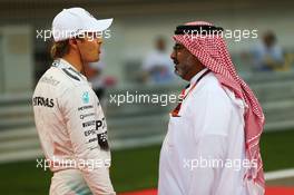 Nico Rosberg (GER) Mercedes AMG F1 on the grid. 19.04.2015. Formula 1 World Championship, Rd 4, Bahrain Grand Prix, Sakhir, Bahrain, Race Day.