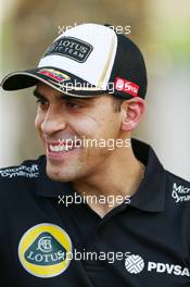 Pastor Maldonado (VEN) Lotus F1 Team. 16.04.2015. Formula 1 World Championship, Rd 4, Bahrain Grand Prix, Sakhir, Bahrain, Preparation Day.