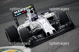Valtteri Bottas (FIN) Williams FW37. 13.11.2015. Formula 1 World Championship, Rd 18, Brazilian Grand Prix, Sao Paulo, Brazil, Practice Day.