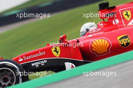 Sebastian Vettel (GER) Ferrari SF15-T. 13.11.2015. Formula 1 World Championship, Rd 18, Brazilian Grand Prix, Sao Paulo, Brazil, Practice Day.