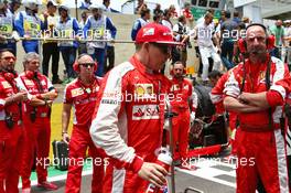 Kimi Raikkonen (FIN) Ferrari on the grid. 15.11.2015. Formula 1 World Championship, Rd 18, Brazilian Grand Prix, Sao Paulo, Brazil, Race Day.