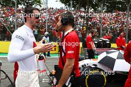 Alexander Rossi (USA) Manor Marussia F1 Team on the grid. 15.11.2015. Formula 1 World Championship, Rd 18, Brazilian Grand Prix, Sao Paulo, Brazil, Race Day.