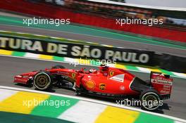 Kimi Raikkonen (FIN) Ferrari SF15-T. 14.11.2015. Formula 1 World Championship, Rd 18, Brazilian Grand Prix, Sao Paulo, Brazil, Qualifying Day.