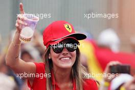 A Ferrari fan. 15.11.2015. Formula 1 World Championship, Rd 18, Brazilian Grand Prix, Sao Paulo, Brazil, Race Day.