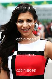 Grid girl. 07.06.2015. Formula 1 World Championship, Rd 7, Canadian Grand Prix, Montreal, Canada, Race Day.