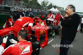 Sergio Marchionne (ITA), Ferrari President and CEO of Fiat Chrysler Automobiles on the grid. 07.06.2015. Formula 1 World Championship, Rd 7, Canadian Grand Prix, Montreal, Canada, Race Day.