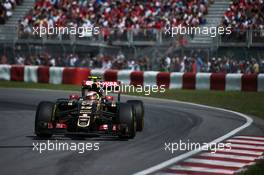 Pastor Maldonado (VEN) Lotus F1 E23. 07.06.2015. Formula 1 World Championship, Rd 7, Canadian Grand Prix, Montreal, Canada, Race Day.