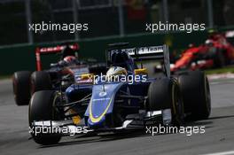 Marcus Ericsson (SWE) Sauber C34. 07.06.2015. Formula 1 World Championship, Rd 7, Canadian Grand Prix, Montreal, Canada, Race Day.