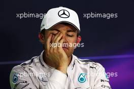 Nico Rosberg (GER) Mercedes AMG F1 in the FIA Press Conference. 06.06.2015. Formula 1 World Championship, Rd 7, Canadian Grand Prix, Montreal, Canada, Qualifying Day.