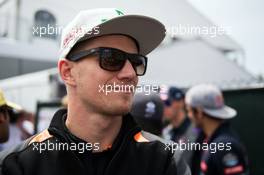 Nico Hulkenberg (GER) Sahara Force India F1 on the drivers parade. 07.06.2015. Formula 1 World Championship, Rd 7, Canadian Grand Prix, Montreal, Canada, Race Day.