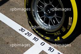 Pirelli tyre. 04.06.2015. Formula 1 World Championship, Rd 7, Canadian Grand Prix, Montreal, Canada, Preparation Day.