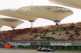 Lewis Hamilton (GBR) Mercedes AMG F1 W06. 10.04.2015. Formula 1 World Championship, Rd 3, Chinese Grand Prix, Shanghai, China, Practice Day.