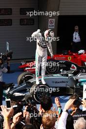 Race winner Lewis Hamilton (GBR) Mercedes AMG F1 W06 celebrates in parc ferme. 12.04.2015. Formula 1 World Championship, Rd 3, Chinese Grand Prix, Shanghai, China, Race Day.