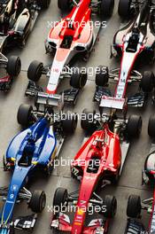 The cars in parc ferme. 12.04.2015. Formula 1 World Championship, Rd 3, Chinese Grand Prix, Shanghai, China, Race Day.