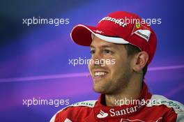 Sebastian Vettel (GER) Ferrari in the FIA Press Conference. 12.04.2015. Formula 1 World Championship, Rd 3, Chinese Grand Prix, Shanghai, China, Race Day.
