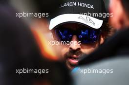 Fernando Alonso (ESP) McLaren with the media. 11.04.2015. Formula 1 World Championship, Rd 3, Chinese Grand Prix, Shanghai, China, Qualifying Day.