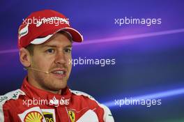 Sebastian Vettel (GER) Ferrari in the FIA Press Conference. 11.04.2015. Formula 1 World Championship, Rd 3, Chinese Grand Prix, Shanghai, China, Qualifying Day.