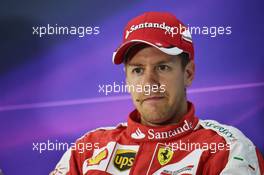 Sebastian Vettel (GER) Ferrari in the FIA Press Conference. 11.04.2015. Formula 1 World Championship, Rd 3, Chinese Grand Prix, Shanghai, China, Qualifying Day.