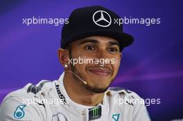 Lewis Hamilton (GBR) Mercedes AMG F1 in the FIA Press Conference. 11.04.2015. Formula 1 World Championship, Rd 3, Chinese Grand Prix, Shanghai, China, Qualifying Day.