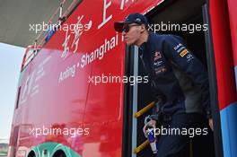Daniil Kvyat (RUS) Red Bull Racing on the drivers parade. 12.04.2015. Formula 1 World Championship, Rd 3, Chinese Grand Prix, Shanghai, China, Race Day.