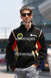 Romain Grosjean (FRA) Lotus F1 Team. 12.04.2015. Formula 1 World Championship, Rd 3, Chinese Grand Prix, Shanghai, China, Race Day.