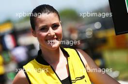 Grid girl. 10.05.2015. Formula 1 World Championship, Rd 5, Spanish Grand Prix, Barcelona, Spain, Race Day.