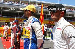 Will Stevens (GBR) Manor Marussia F1 Team on the grid. 10.05.2015. Formula 1 World Championship, Rd 5, Spanish Grand Prix, Barcelona, Spain, Race Day.