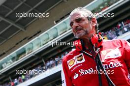 Maurizio Arrivabene (ITA) Ferrari Team Principal on the grid. 10.05.2015. Formula 1 World Championship, Rd 5, Spanish Grand Prix, Barcelona, Spain, Race Day.