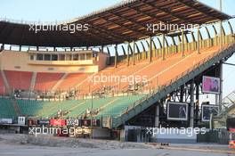 Stadium construction. 22.01.2015. Autodromo Hermanos Rodriguez Circuit Visit, Mexico City, Mexico. Thursday 22nd January 2015.