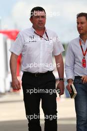 Eric Boullier (FRA) McLaren Racing Director. 04.07.2015. Formula 1 World Championship, Rd 9, British Grand Prix, Silverstone, England, Qualifying Day.