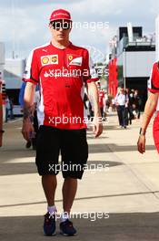 Kimi Raikkonen (FIN) Ferrari. 04.07.2015. Formula 1 World Championship, Rd 9, British Grand Prix, Silverstone, England, Qualifying Day.