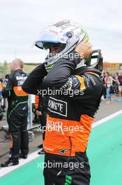 Sergio Perez (MEX) Sahara Force India F1 on the grid. 26.07.2015. Formula 1 World Championship, Rd 10, Hungarian Grand Prix, Budapest, Hungary, Race Day.