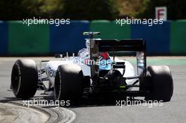 Valtteri Bottas (FIN) Williams FW37 with a puncture. 26.07.2015. Formula 1 World Championship, Rd 10, Hungarian Grand Prix, Budapest, Hungary, Race Day.