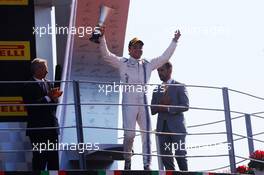 Felipe Massa (BRA) Williams celebrates his third position on the podium. 06.09.2015. Formula 1 World Championship, Rd 12, Italian Grand Prix, Monza, Italy, Race Day.