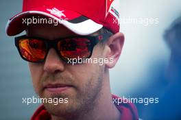 Sebastian Vettel (GER) Ferrari. 03.09.2015. Formula 1 World Championship, Rd 12, Italian Grand Prix, Monza, Italy, Preparation Day.