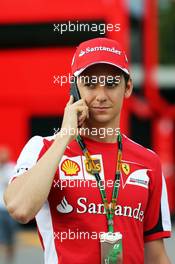 Esteban Gutierrez (MEX) Ferrari Test and Reserve Driver. 03.09.2015. Formula 1 World Championship, Rd 12, Italian Grand Prix, Monza, Italy, Preparation Day.