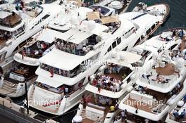 Boats in the scenic Monaco Harbour. 23.05.2015. Formula 1 World Championship, Rd 6, Monaco Grand Prix, Monte Carlo, Monaco, Qualifying Day