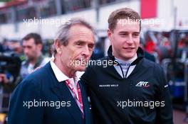 (L to R): Jacky Ickx (BEL) with Stoffel Vandoorne (BEL) McLaren Test and Reserve Driver / ART GP2 Driver. 23.05.2015. Formula 1 World Championship, Rd 6, Monaco Grand Prix, Monte Carlo, Monaco, Qualifying Day