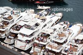 Boats in the scenic Monaco Harbour. 23.05.2015. Formula 1 World Championship, Rd 6, Monaco Grand Prix, Monte Carlo, Monaco, Qualifying Day